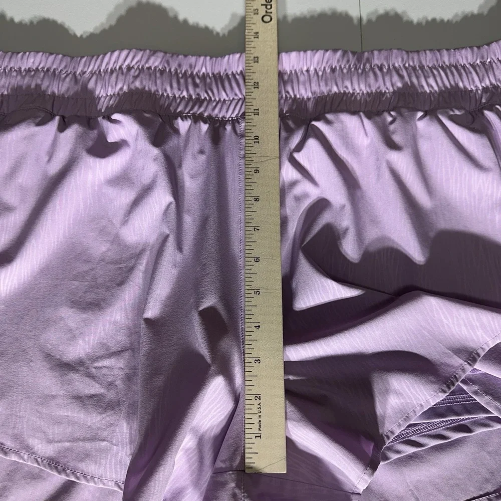 AVIA Running Shorts Women's 3XL (22) Plus Purple Clover‎ Pockets Bike Liner Walk